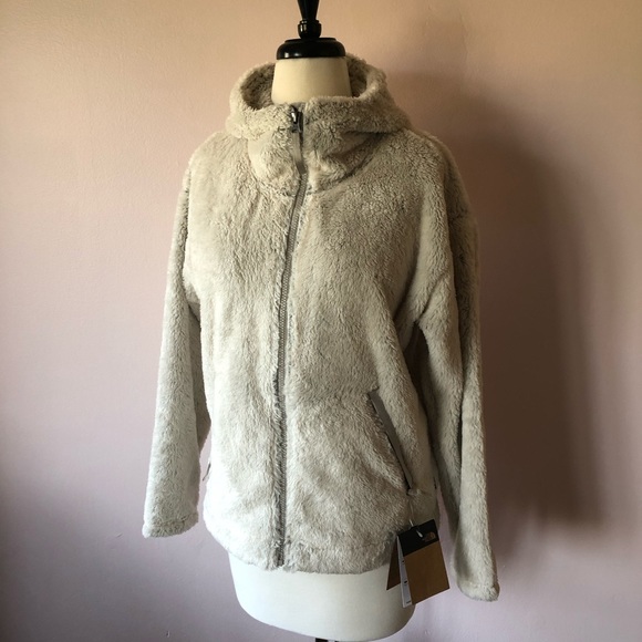 north face furry fleece hoodie